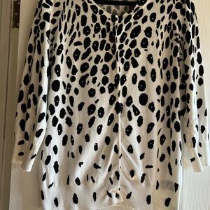 Cyrus Monochrome Animal Print Sweater